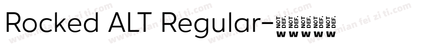 Rocked ALT Regular字体转换
